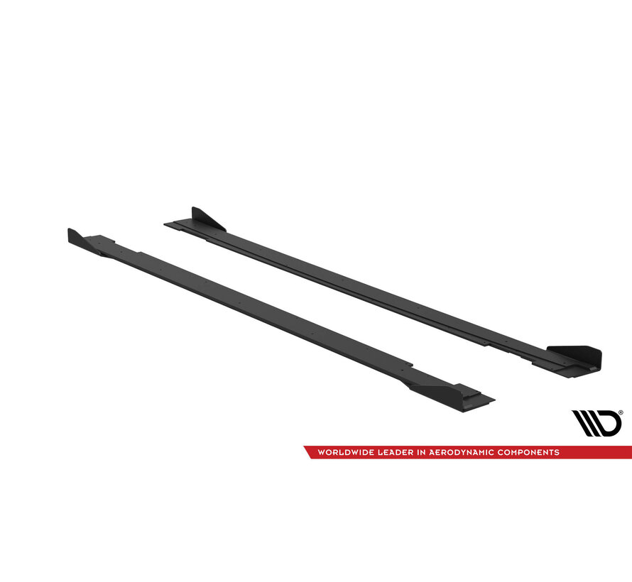 Maxton Design Street Pro Side Skirts Diffusers + Flaps Kia Stinger GT / GT-Line Mk1