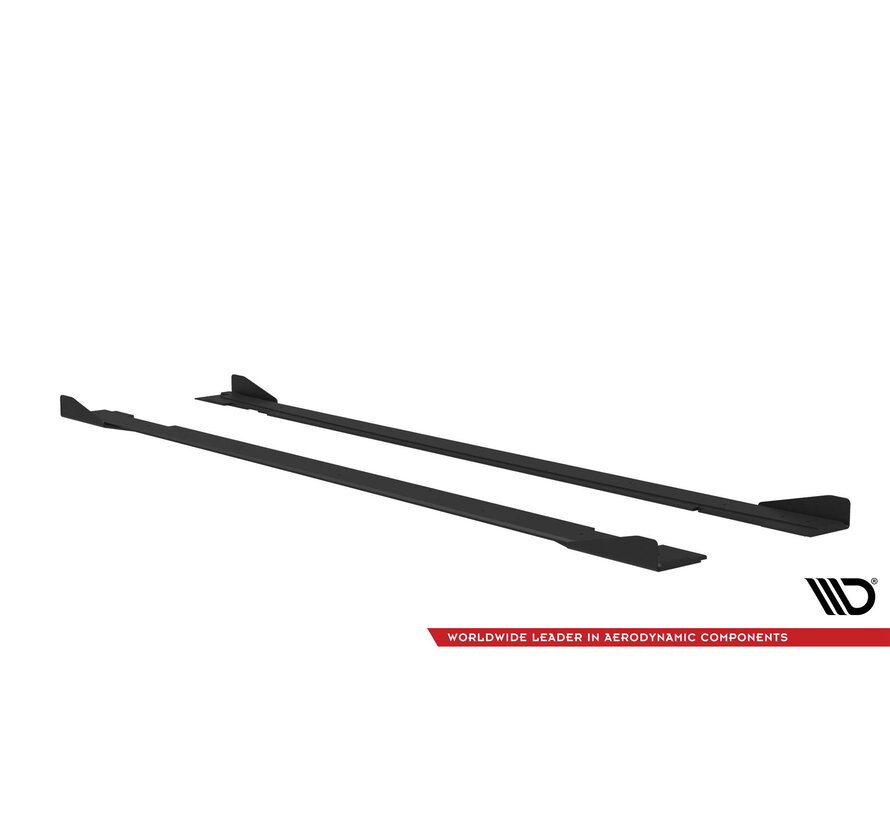 Maxton Design Street Pro Side Skirts Diffusers + Flaps Kia Stinger GT / GT-Line Mk1