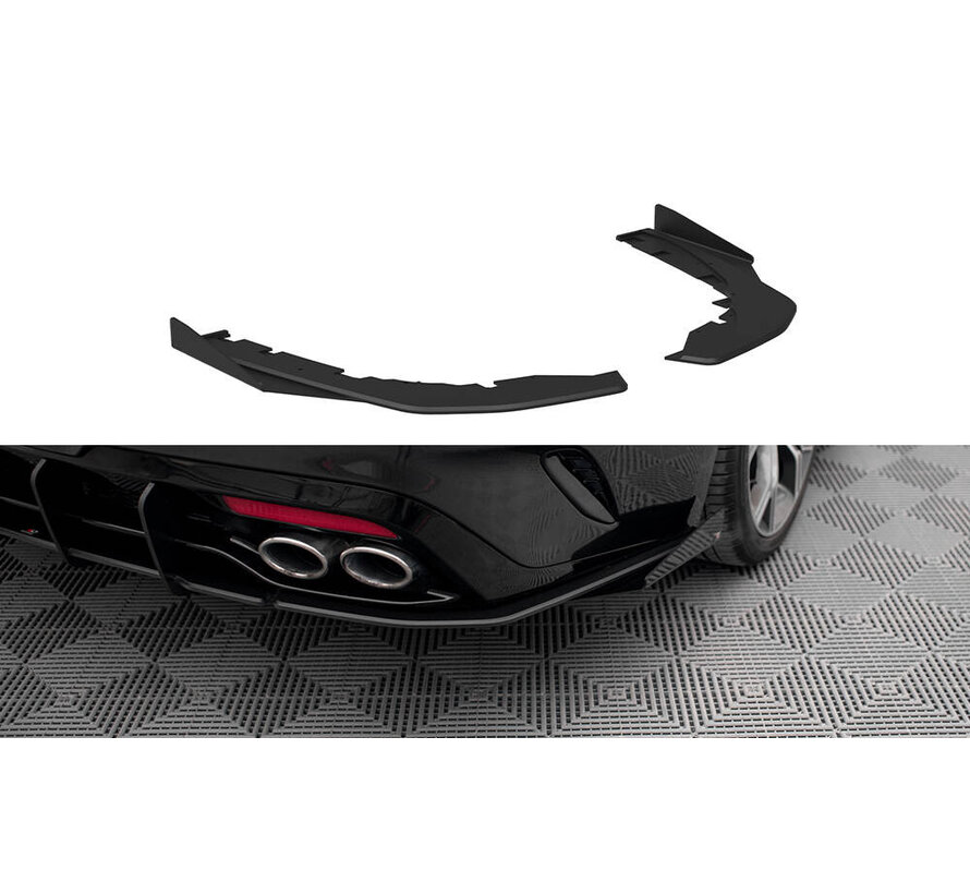 Maxton Design Street Pro Rear Side Splitters + Flaps Kia Stinger GT-Line Mk1