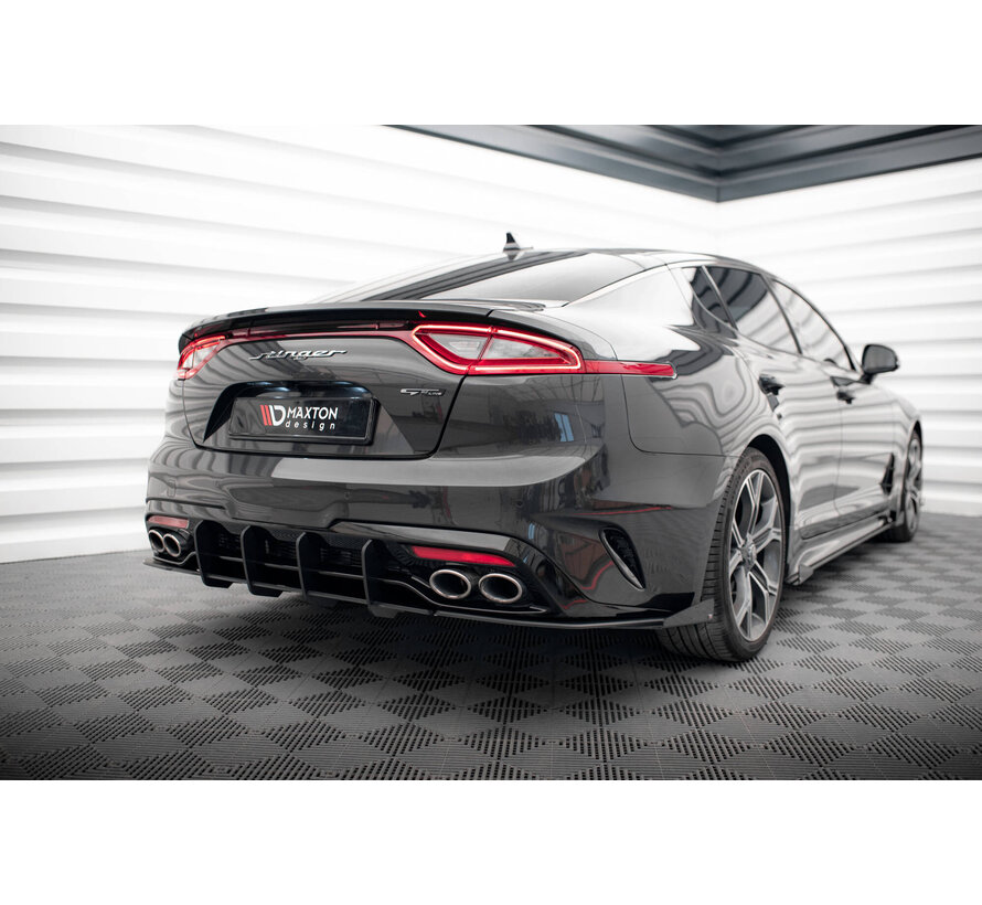 Maxton Design Street Pro Rear Side Splitters + Flaps Kia Stinger GT-Line Mk1