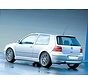 Maxton Design REAR BUMPER EXTENSION VW GOLF 4 25'TH ANNIVERSARY LOOK (with exhaust hole)