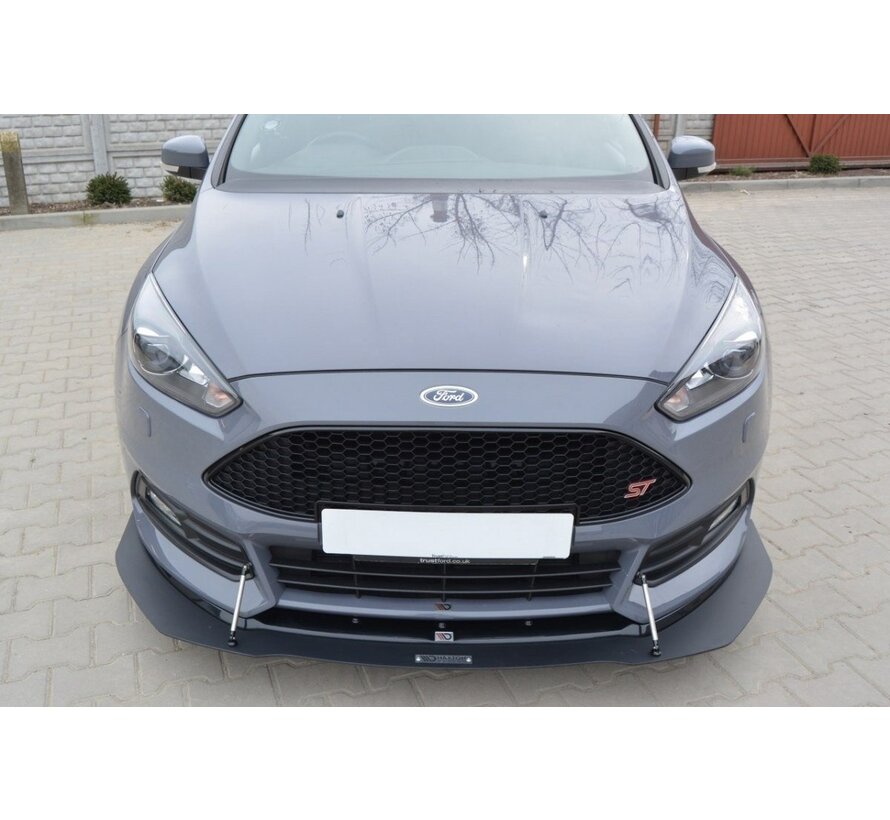 Maxton Design Hybrid Front Splitter V.1 Ford Focus ST Mk3 FL