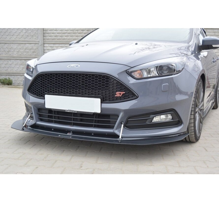 Maxton Design Hybrid Front Splitter V.1 Ford Focus ST Mk3 FL