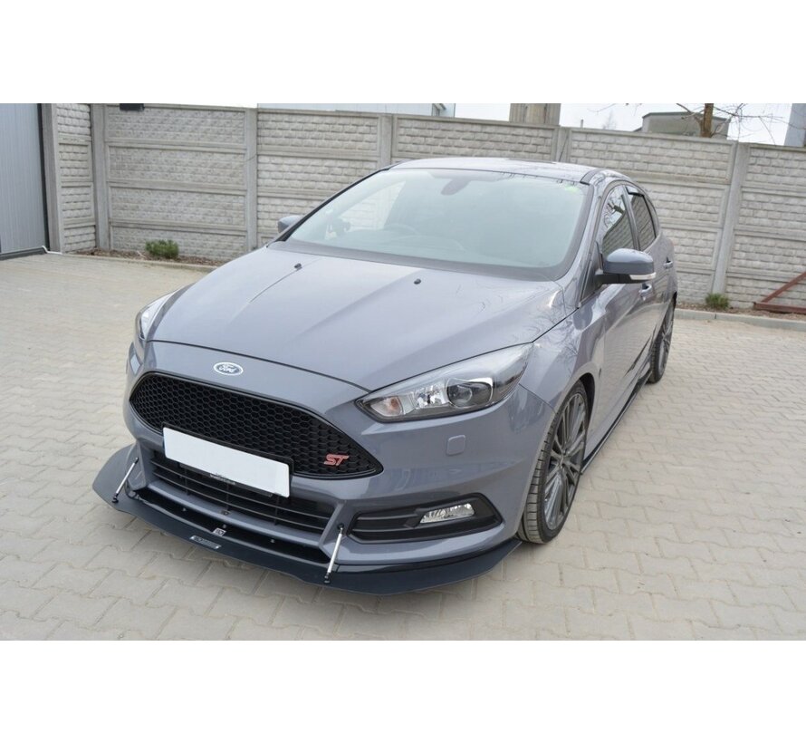 Maxton Design Hybrid Front Splitter V.1 Ford Focus ST Mk3 FL