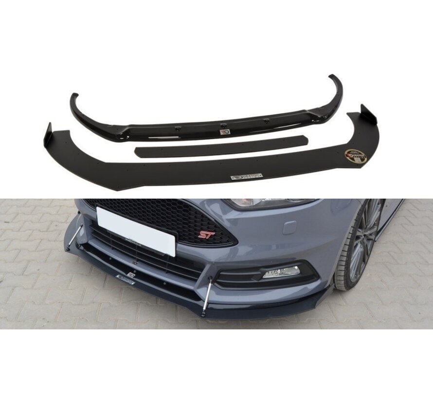 Maxton Design Hybrid Front Splitter V.2 Ford Focus ST Mk3 FL