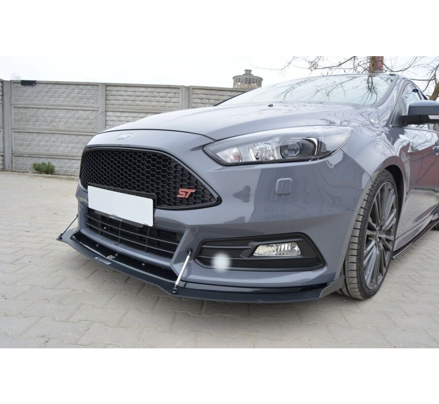 Maxton Design Hybrid Front Splitter V.2 Ford Focus ST Mk3 FL