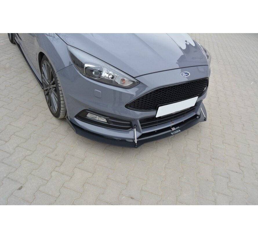 Maxton Design Hybrid Front Splitter V.2 Ford Focus ST Mk3 FL