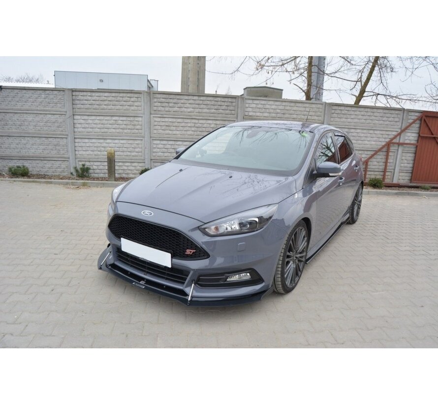 Maxton Design Hybrid Front Splitter V.2 Ford Focus ST Mk3 FL