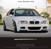 Maxton Design Maxton Design FRONT BUMPER BMW 3 E46 COUPE & CABRIO < M3 LOOK >