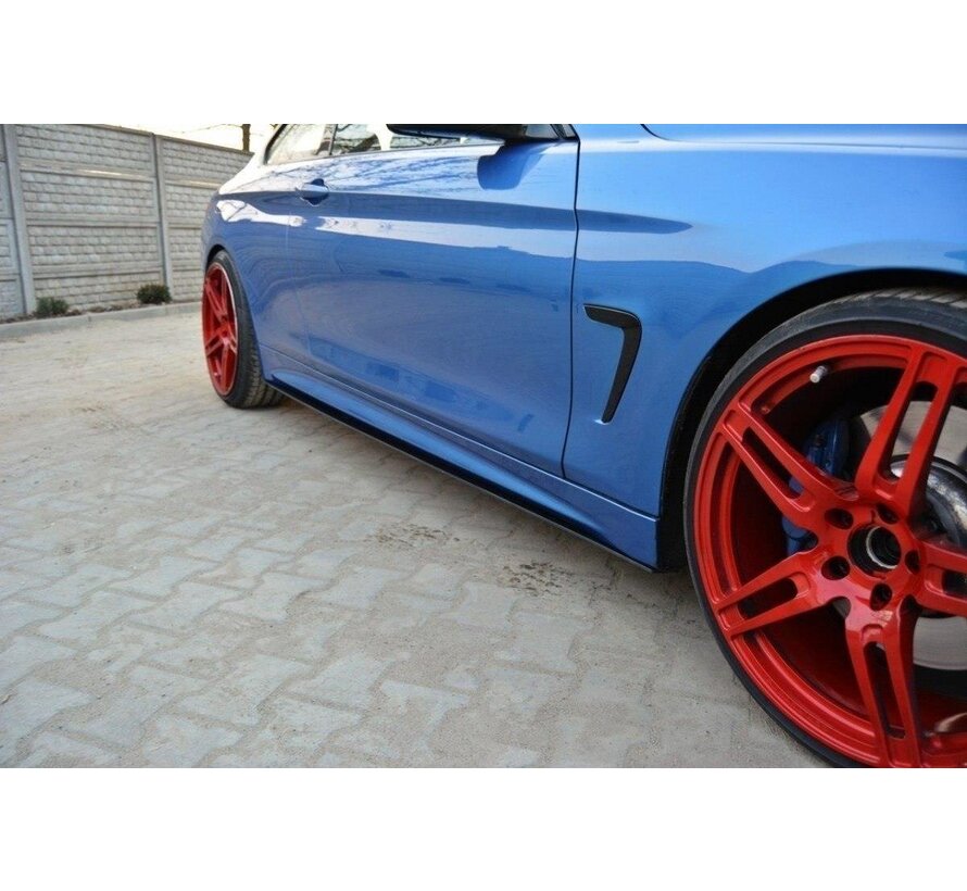 Maxton Design RACING SIDE SKIRTS DIFFUSERS for BMW 4 F32 M-PACK