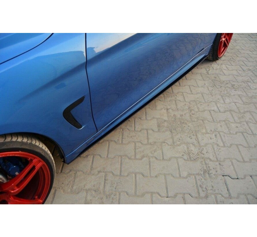 Maxton Design RACING SIDE SKIRTS DIFFUSERS for BMW 4 F32 M-PACK