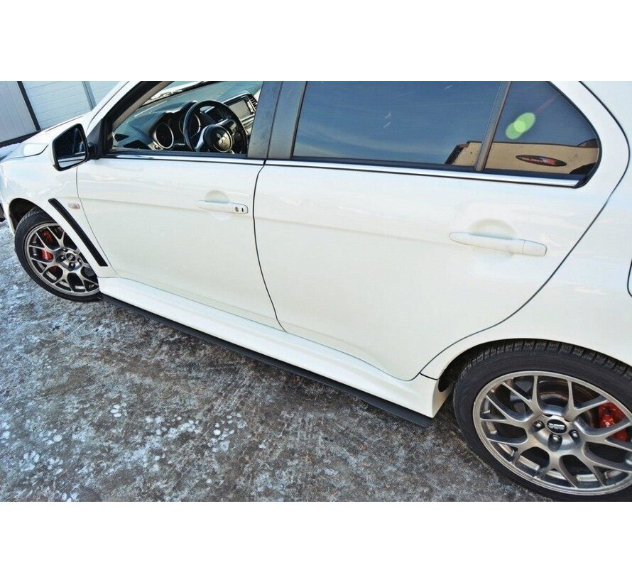 Maxton Design RACING SIDE SKIRTS DIFFUSERS Mitsubishi Lancer Evo X