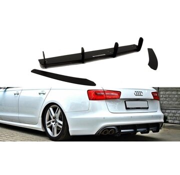 Maxton Design Maxton Design Rear Diffuser & Rear Side Splitters Audi A6 S-Line C7 (exhaust 1x2)