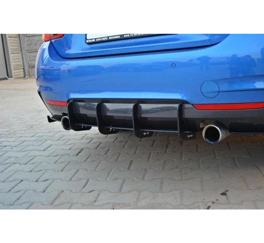 Maxton Design REAR DIFFUSER & REAR SIDE SPLITTERS for BMW 4 F32 M-PACK