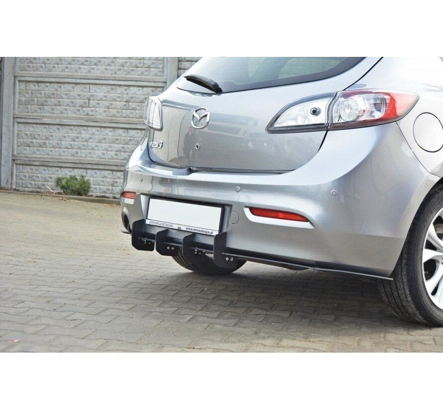 Maxton Design MAZDA 3 MK2 SPORT (PREFACE) REAR DIFFUSER & REAR SIDE SPLITTERS