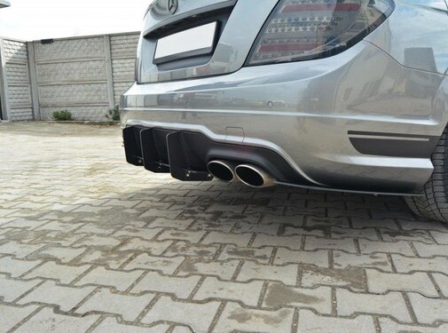Maxton Design Maxton Design Mercedes C W204 AMG-Line (Facelift) REAR DIFFUSER & REAR SIDE SPLITTERS