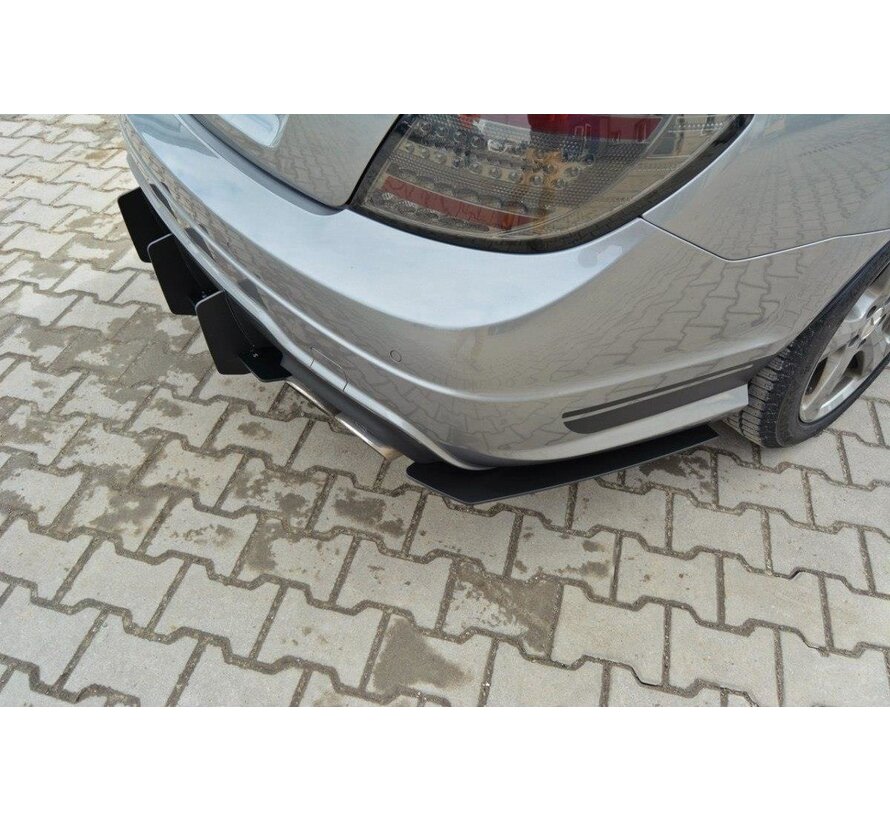 Maxton Design Mercedes C W204 AMG-Line (Facelift) REAR DIFFUSER & REAR SIDE SPLITTERS