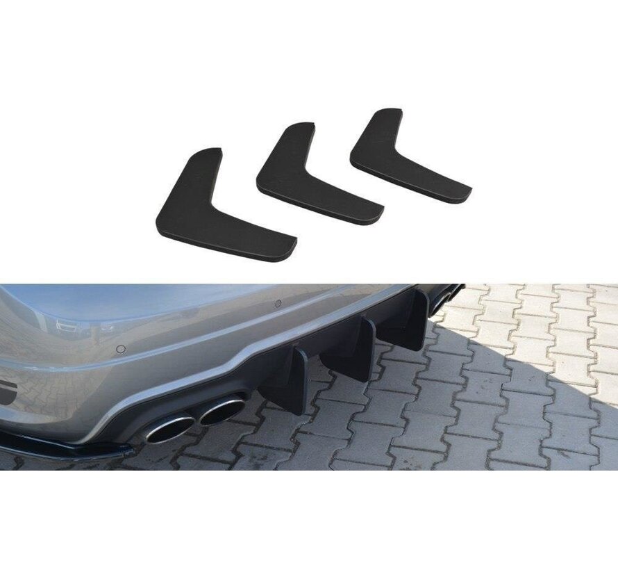 Maxton Design REAR DIFFUSER v.1 Mercedes C W204 AMG-Line (FACELIFT)