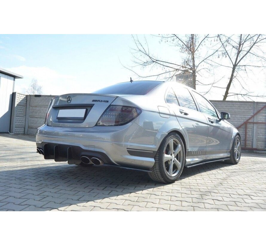 Maxton Design REAR DIFFUSER v.1 Mercedes C W204 AMG-Line (FACELIFT)