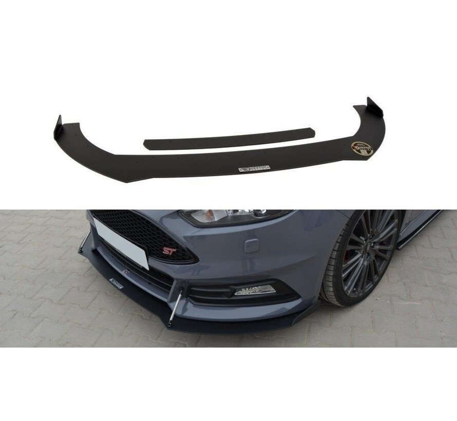 Maxton Design Racing Front Splitter V.2 Ford Focus ST Mk3 FL