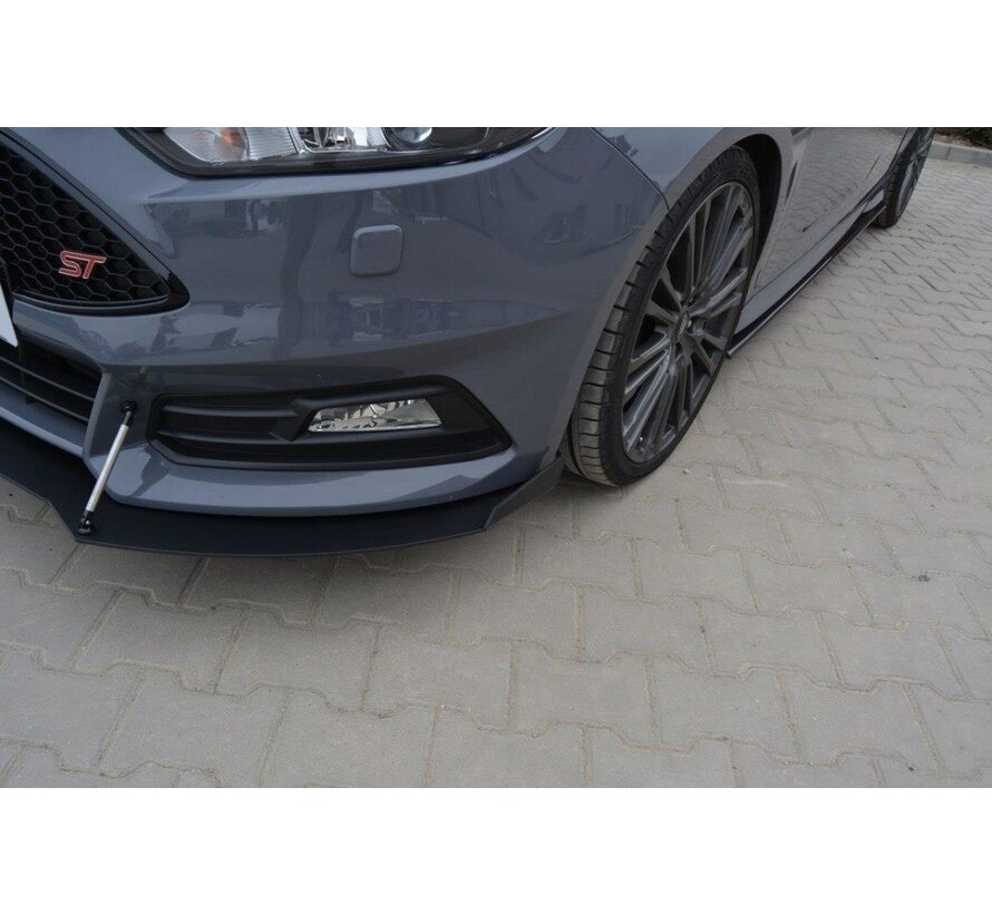 Maxton Design Racing Front Splitter V.2 Ford Focus ST Mk3 FL