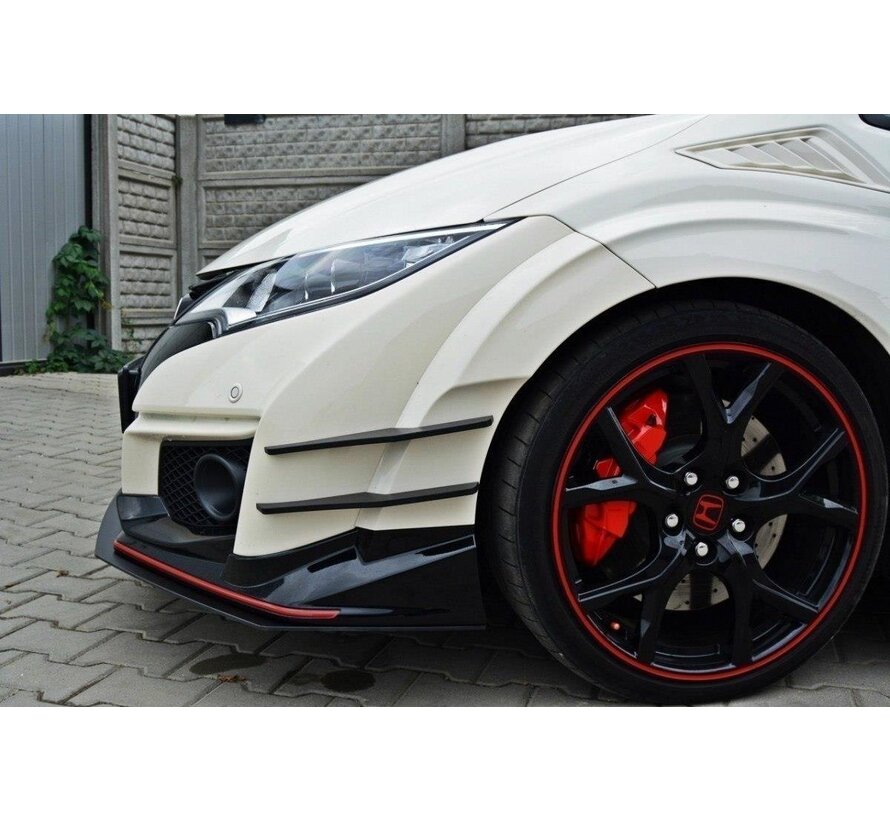 Maxton Design FRONT RACING SPLITTER v.1 HONDA CIVIC IX TYPE R