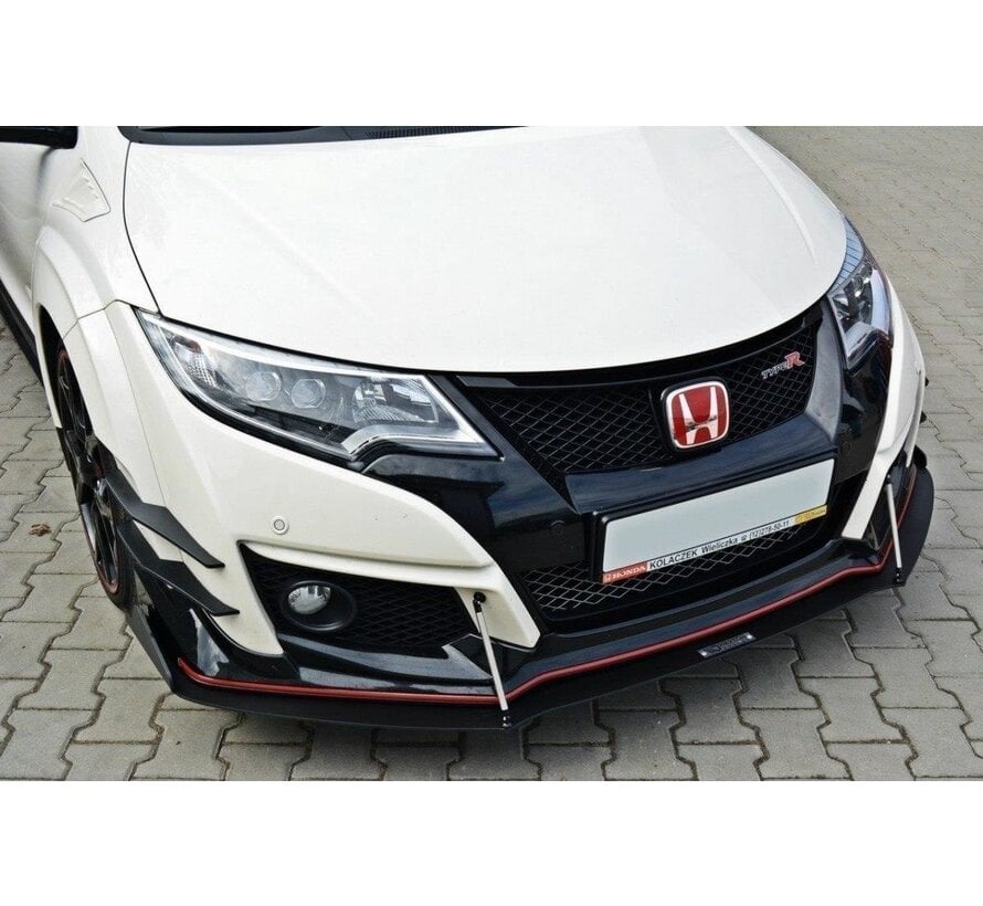 Maxton Design FRONT RACING SPLITTER v.2 HONDA CIVIC IX TYPE R