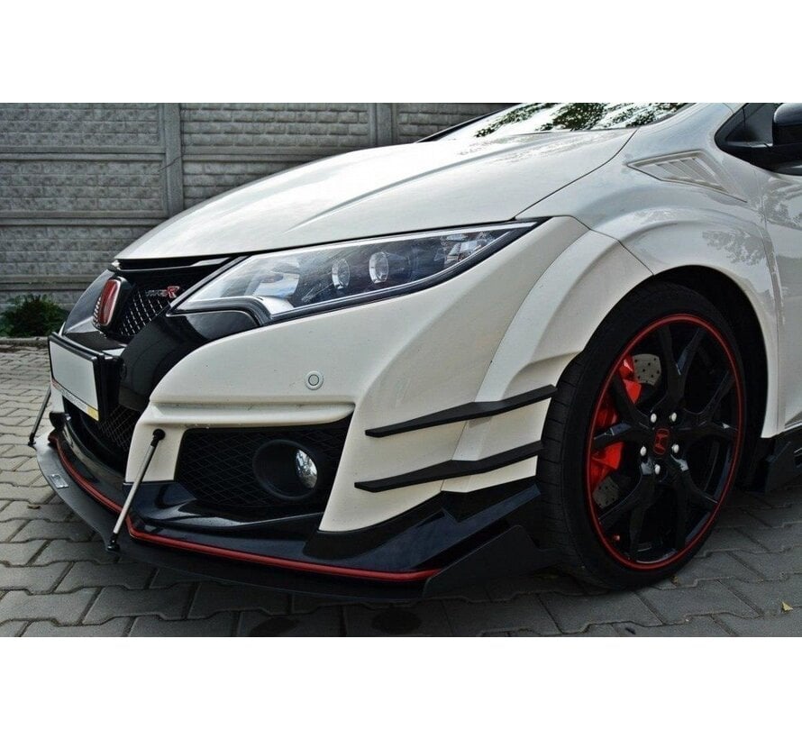 Maxton Design FRONT RACING SPLITTER v.2 HONDA CIVIC IX TYPE R