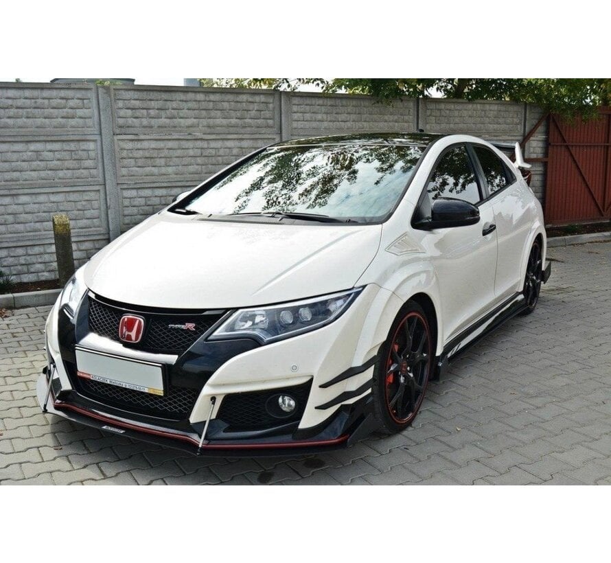 Maxton Design FRONT RACING SPLITTER v.2 HONDA CIVIC IX TYPE R