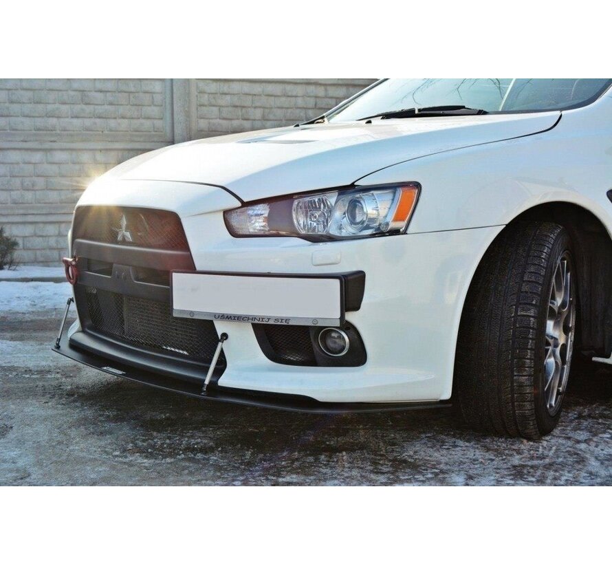 Maxton Design FRONT RACING SPLITTER V.2 Mitsubishi Lancer Evo X