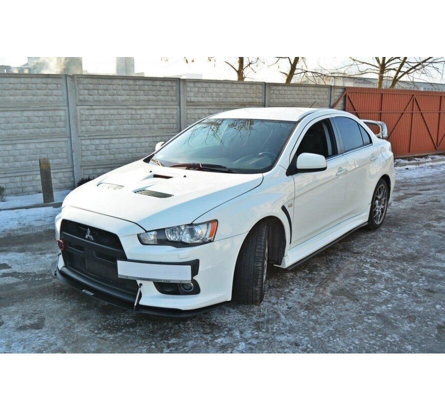 Maxton Design FRONT RACING SPLITTER V.2 Mitsubishi Lancer Evo X