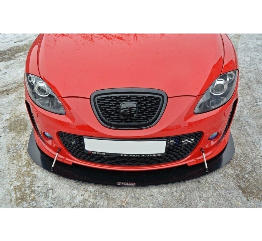 Maxton Design FRONT RACING SPLITTER V.1 SEAT LEON MK2 MS DESIGN