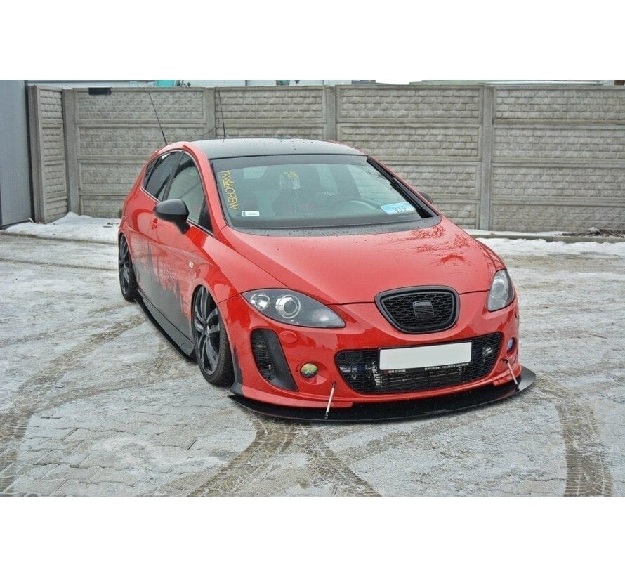 Maxton Design FRONT RACING SPLITTER V.1 SEAT LEON MK2 MS DESIGN