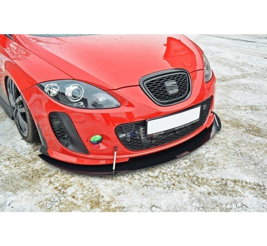 Maxton Design FRONT RACING SPLITTER V.2 SEAT LEON MK2 MS DESIGN