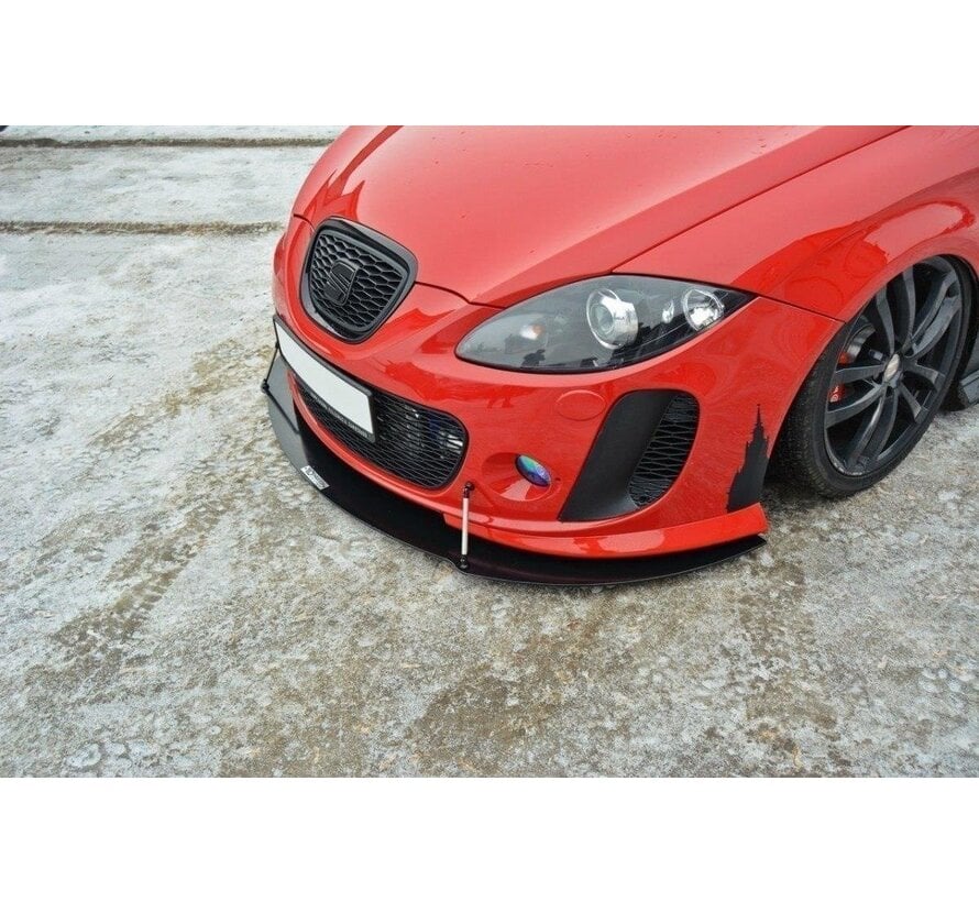 Maxton Design FRONT RACING SPLITTER V.2 SEAT LEON MK2 MS DESIGN