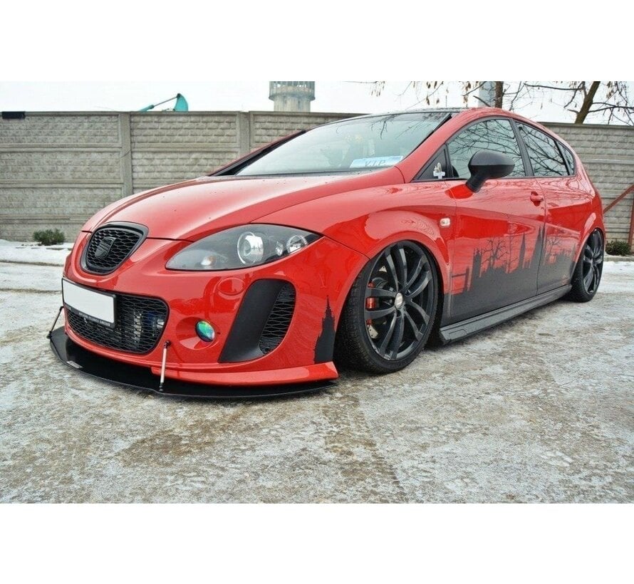 Maxton Design FRONT RACING SPLITTER V.2 SEAT LEON MK2 MS DESIGN