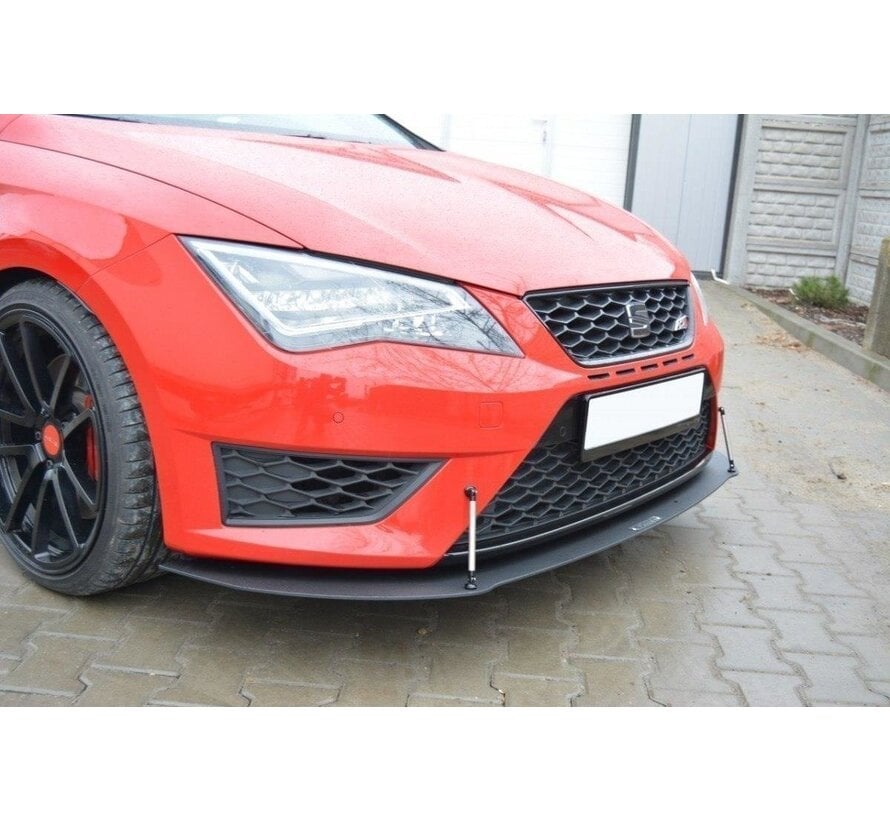 Maxton Design FRONT RACING SPLITTER SEAT LEON III CUPRA / FR