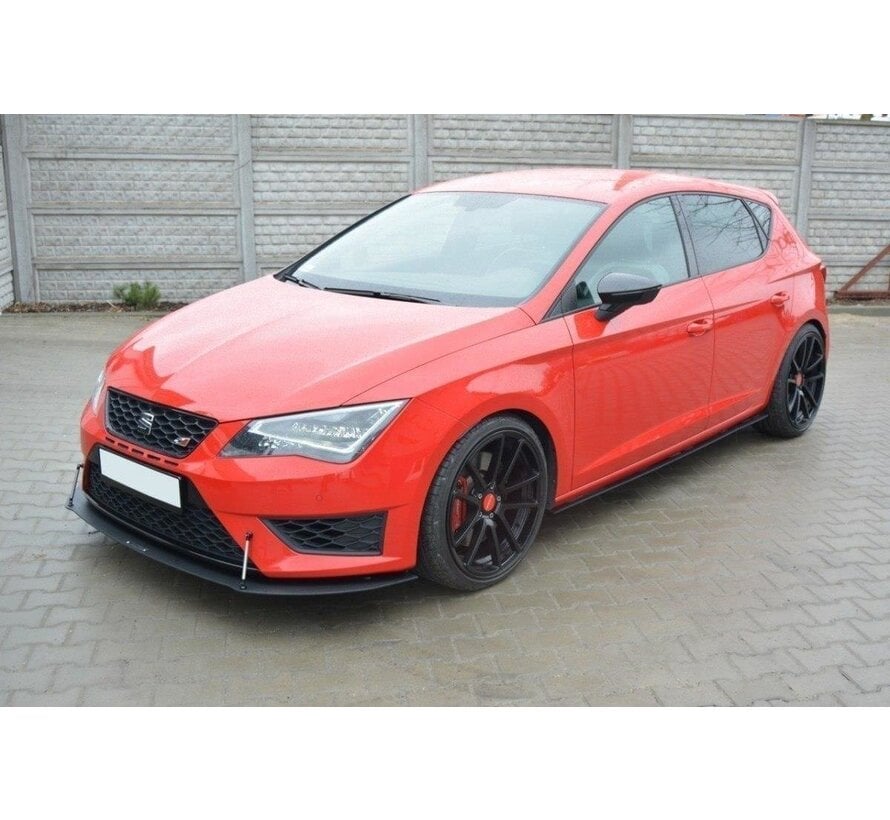 Maxton Design FRONT RACING SPLITTER SEAT LEON III CUPRA / FR