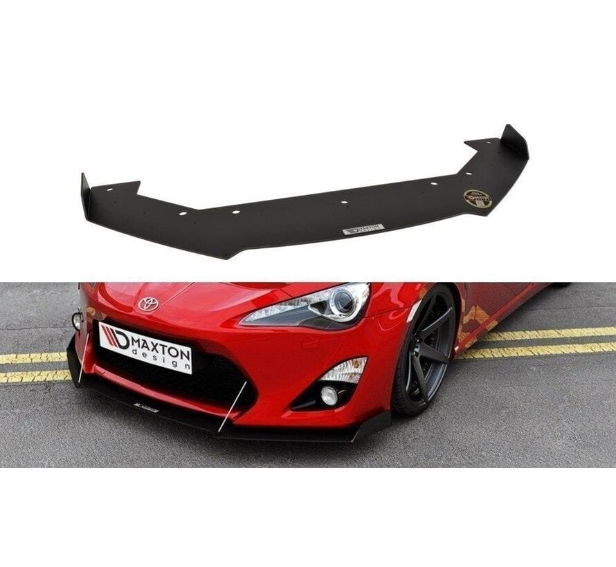 Maxton Design FRONT RACING SPLITTER TOYOTA GT86 (with wings)