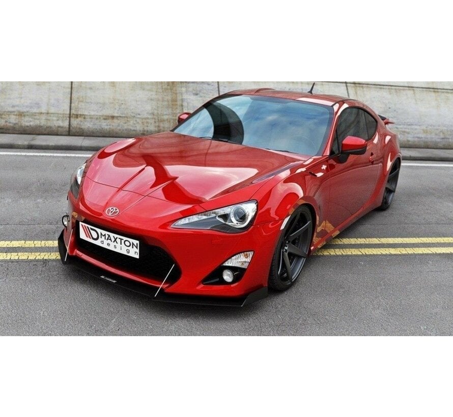 Maxton Design FRONT RACING SPLITTER TOYOTA GT86 (with wings)