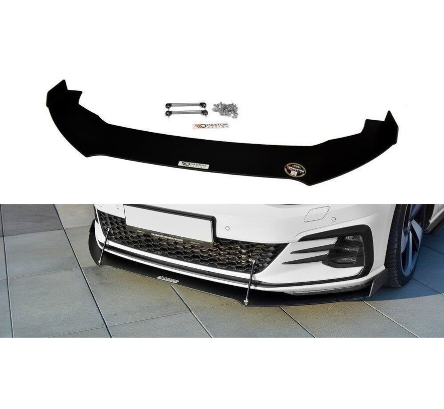 Maxton Design FRONT RACING SPLITTER V.2 VW GOLF VII GTI FACELIFT