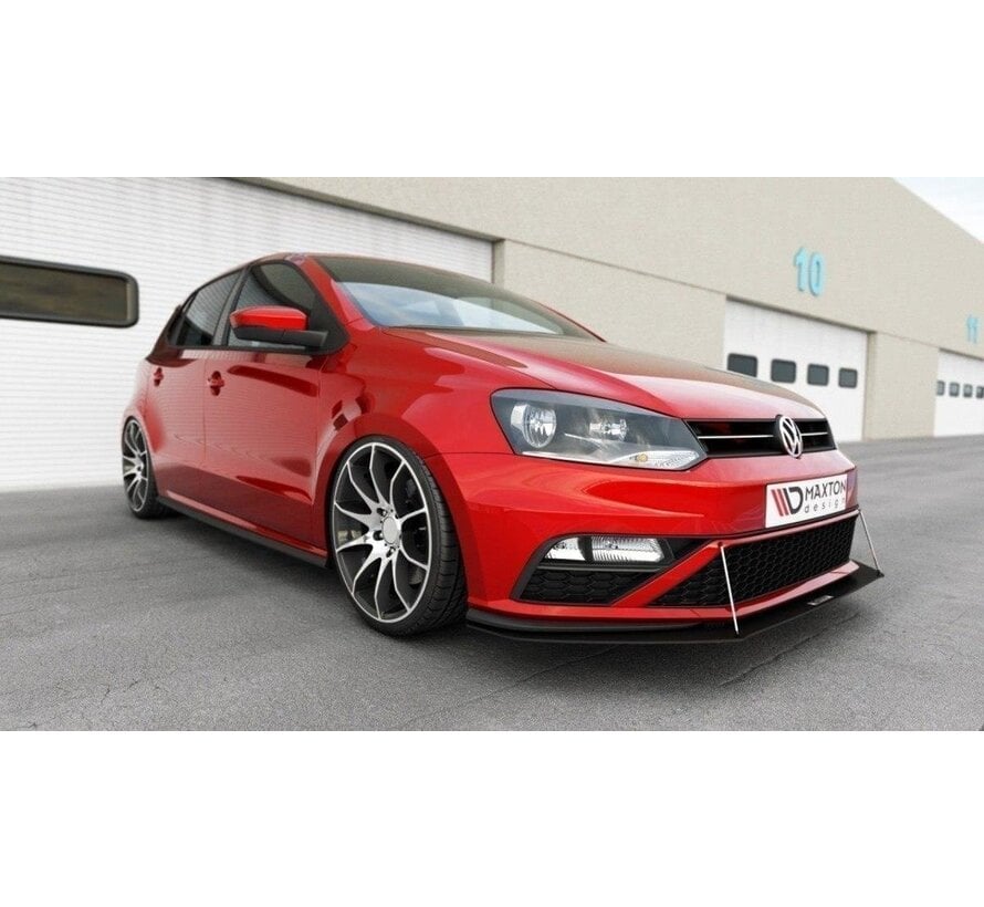 Maxton Design FRONT RACING SPLITTER VW POLO MK5 GTI FACELIFT