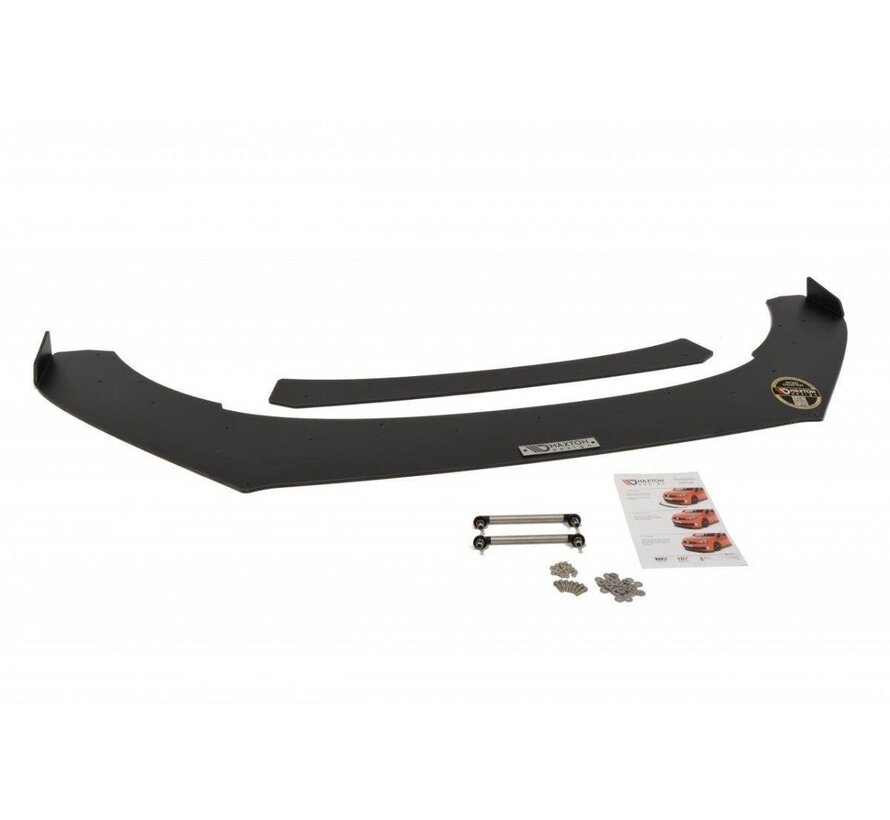 Maxton Design FRONT RACING SPLITTER VW POLO MK5 GTI FACELIFT (with wings)