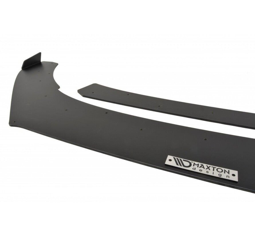 Maxton Design FRONT RACING SPLITTER VW POLO MK5 GTI FACELIFT (with wings)