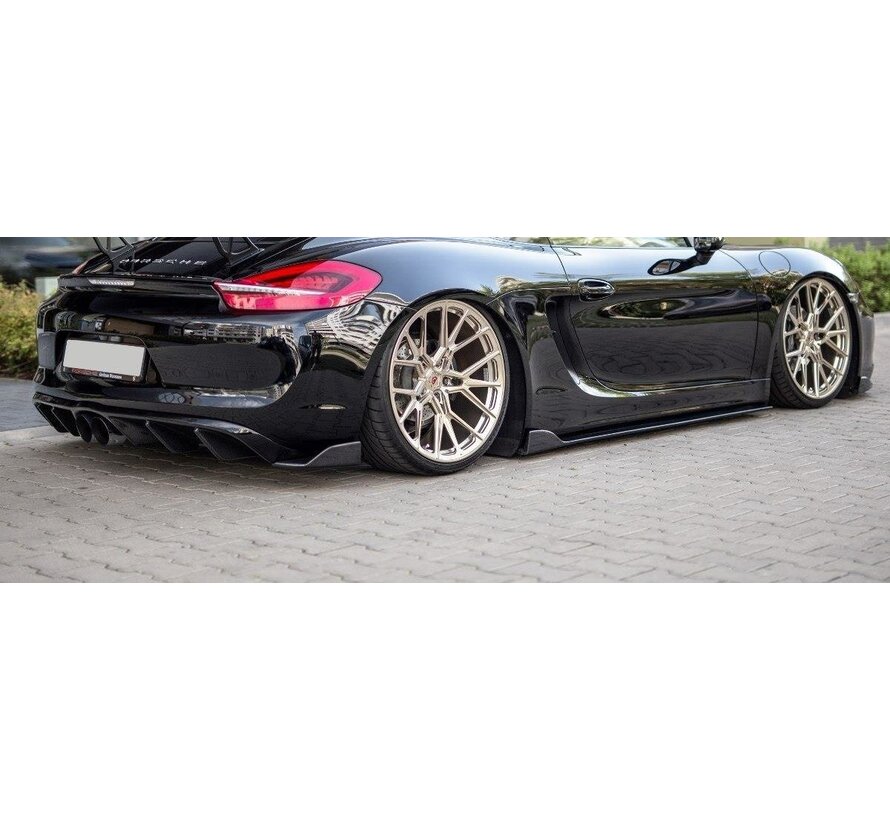 Maxton Design REAR SIDE SPLITTERS Porsche Cayman Mk2 981C