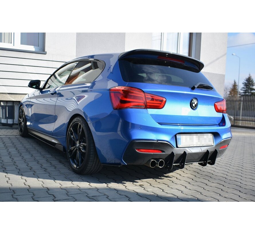 Maxton Design BMW 1 F20/F21 M-POWER FACELIFT - REAR DIFFUSER V.1