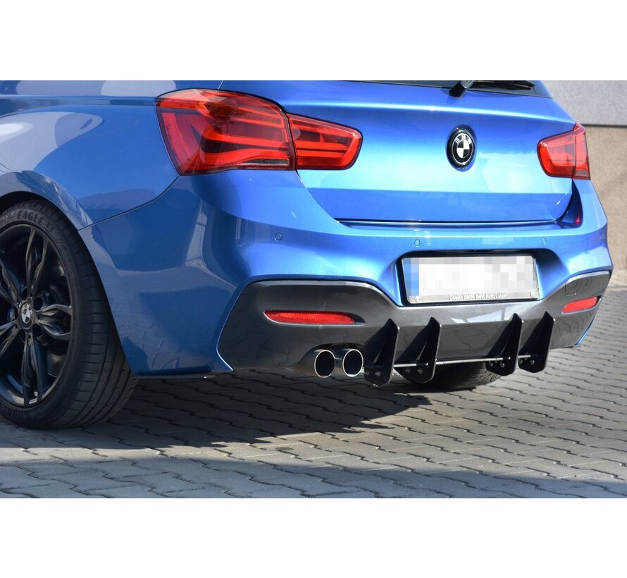 Maxton Design BMW 1 F20/F21 M-POWER FACELIFT - REAR DIFFUSER V.1