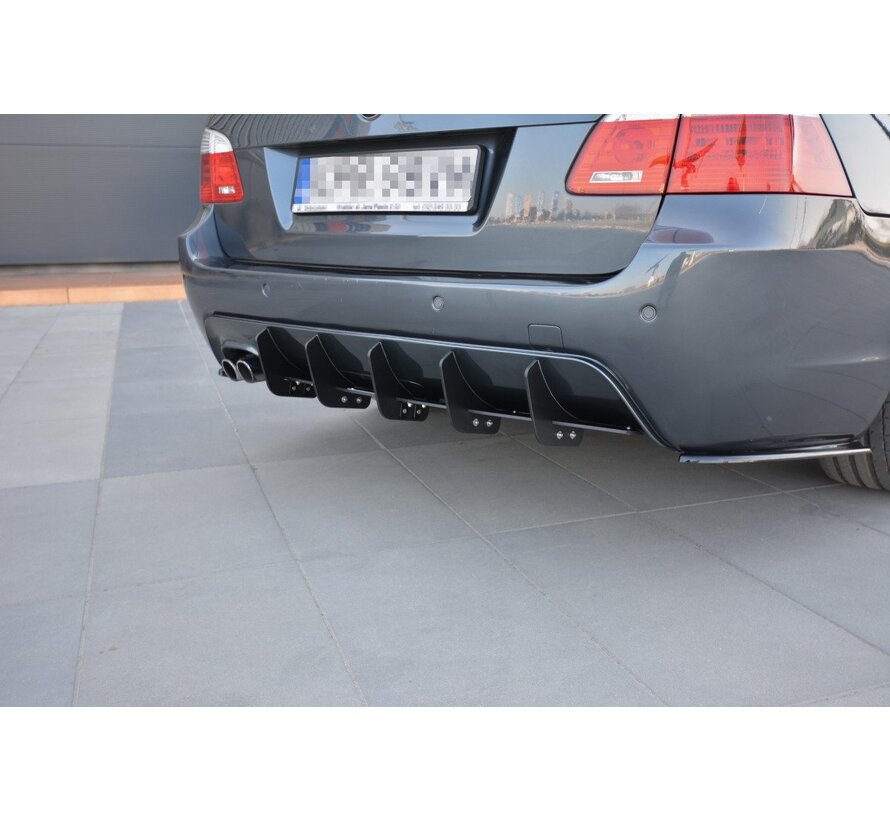 Maxton Design REAR DIFFUSER for passend voor BMW 5 E61 (TOURING) WAGON M-PACK