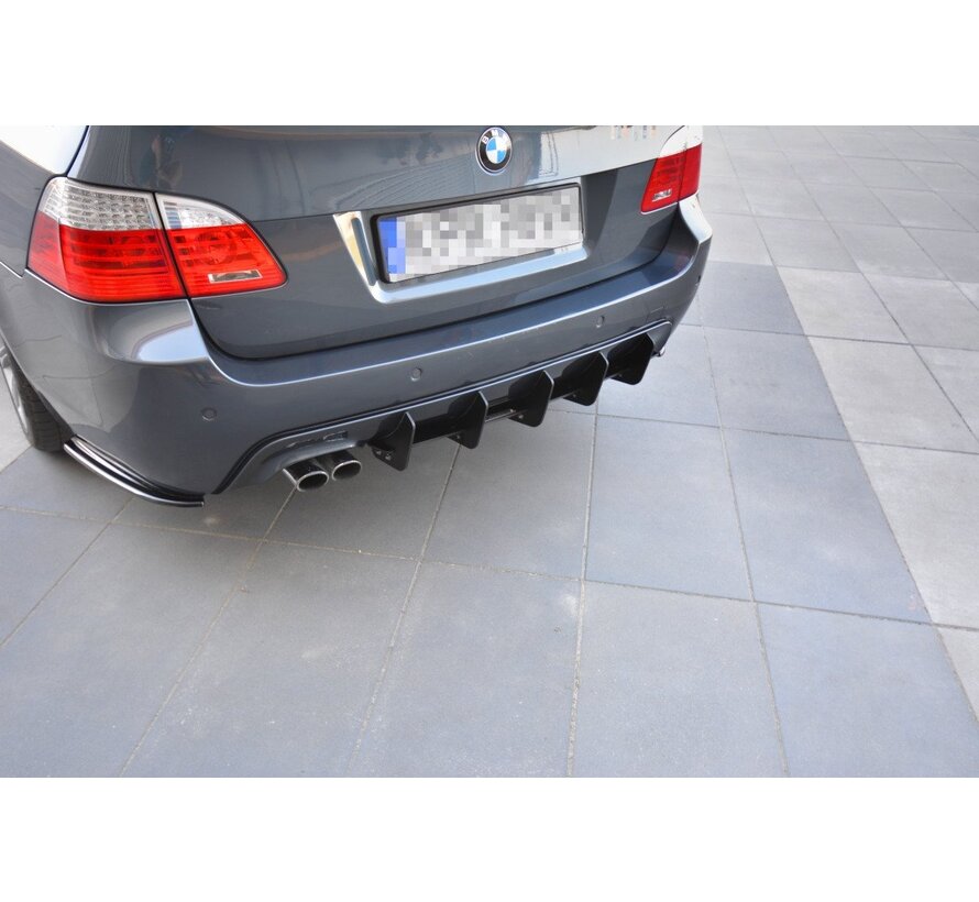 Maxton Design REAR DIFFUSER for passend voor BMW 5 E61 (TOURING) WAGON M-PACK