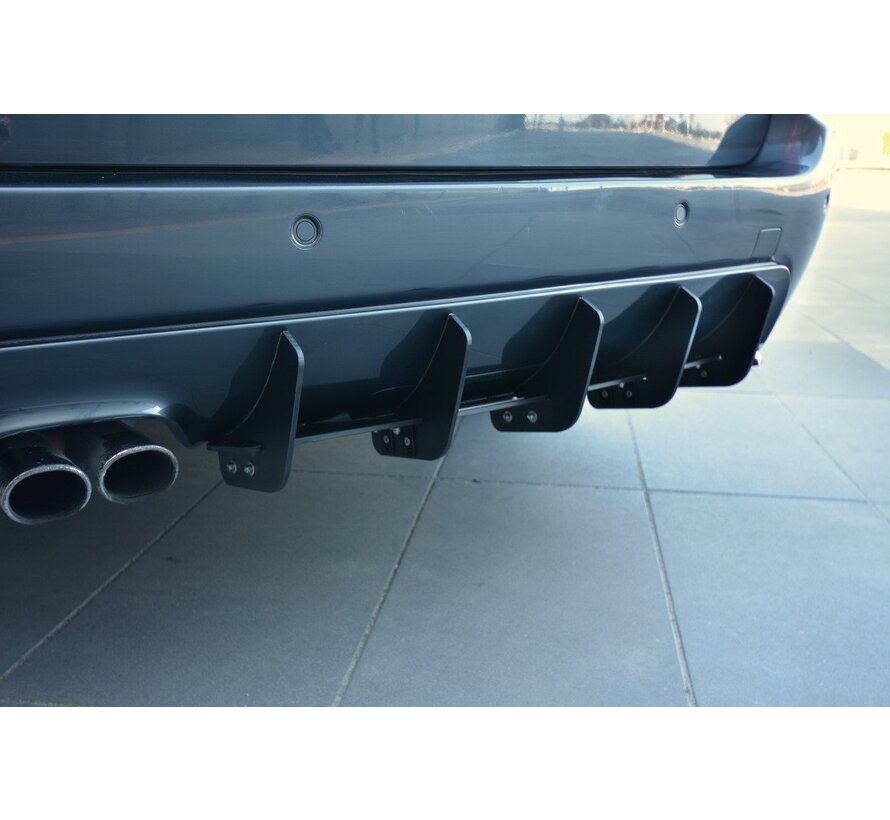 Maxton Design REAR DIFFUSER for passend voor BMW 5 E61 (TOURING) WAGON M-PACK